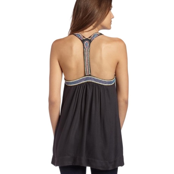 French Connection Beaded Halter-Style Top. Size 4 - Picture 2 of 15